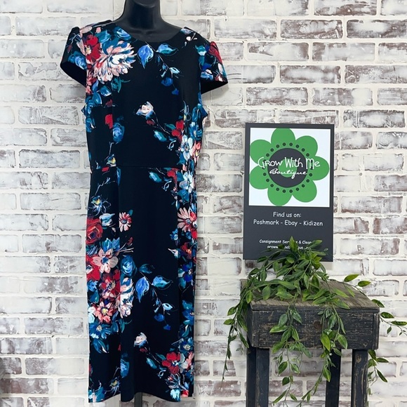 Betsey Johnson floral dress womens size 14 - Picture 1 of 7